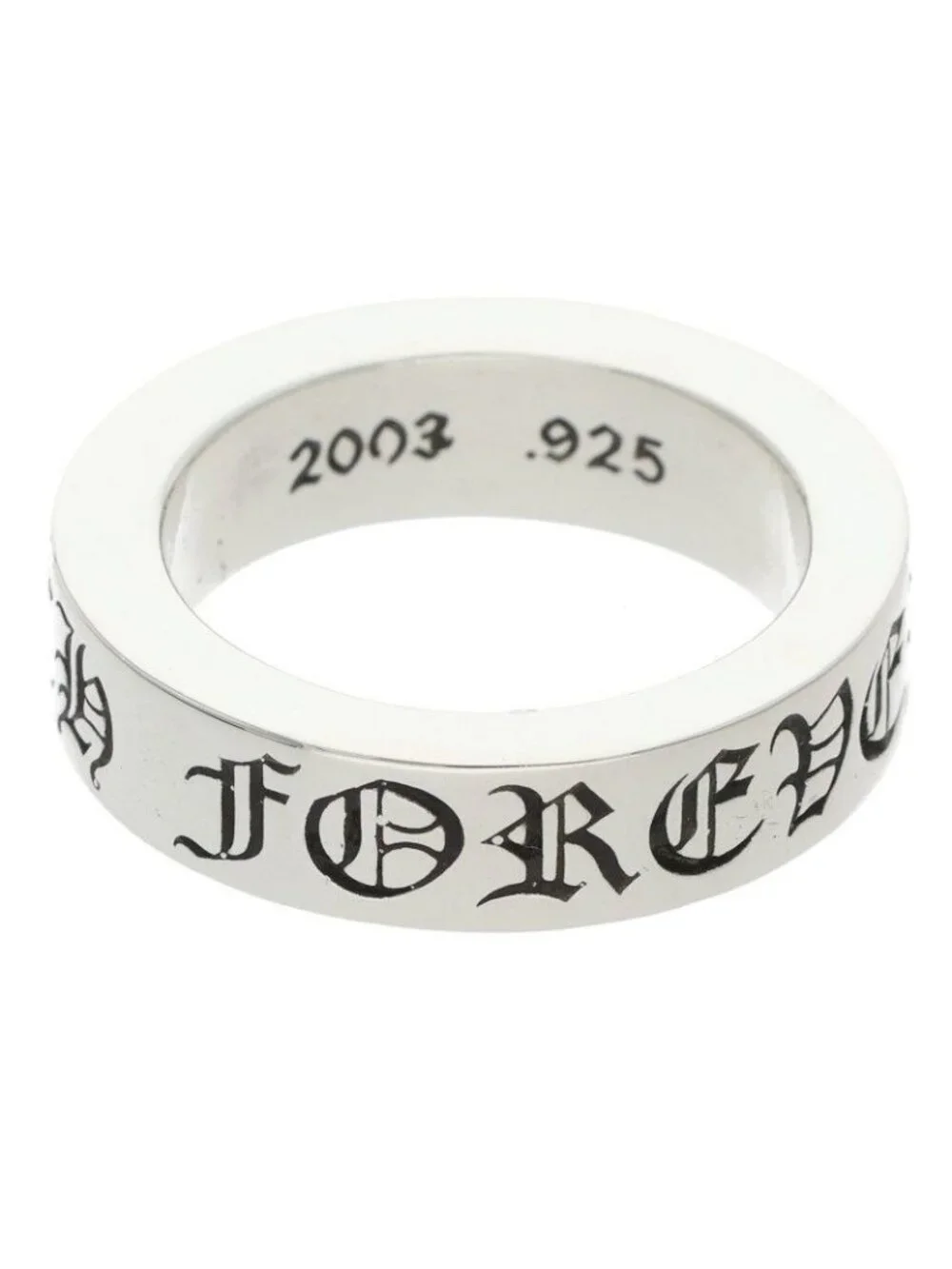 Chrome Hearts Spacer Forever Silver Ring